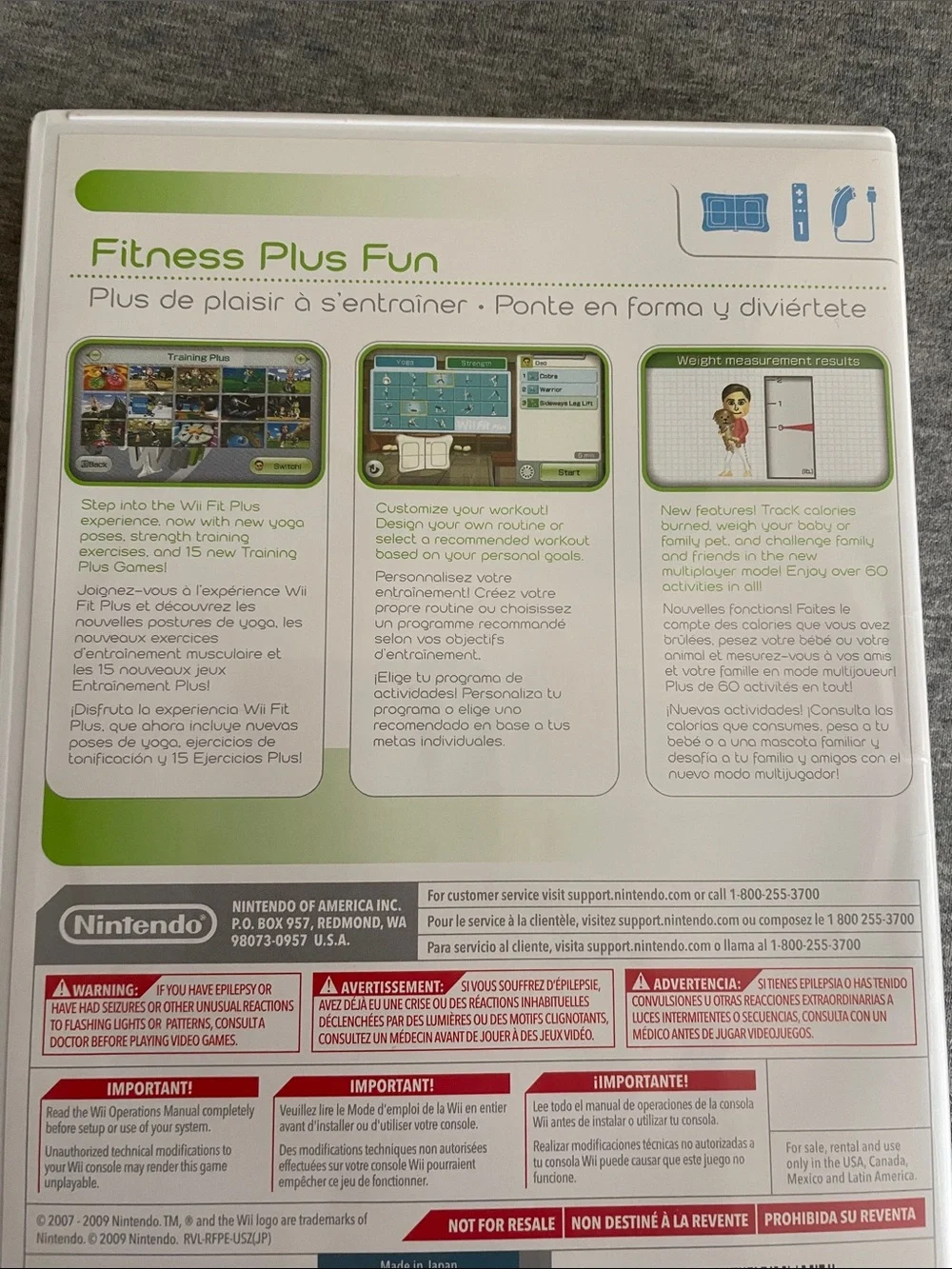 Nintendo Wii Fit Plus - White & Green Accents